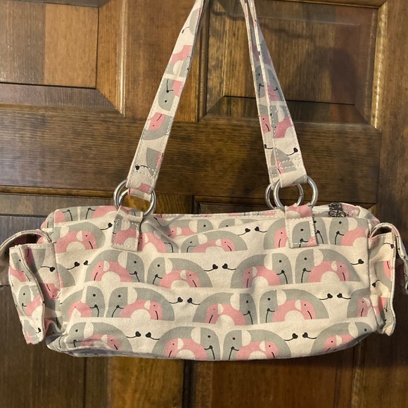 Bungalow 360 Elephant Canvas Satchel - Picture 3 of 12